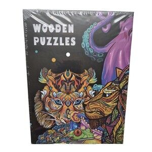 New Sealed 3D Wooden Puzzle “Maine Coon”  unbranded and no size given